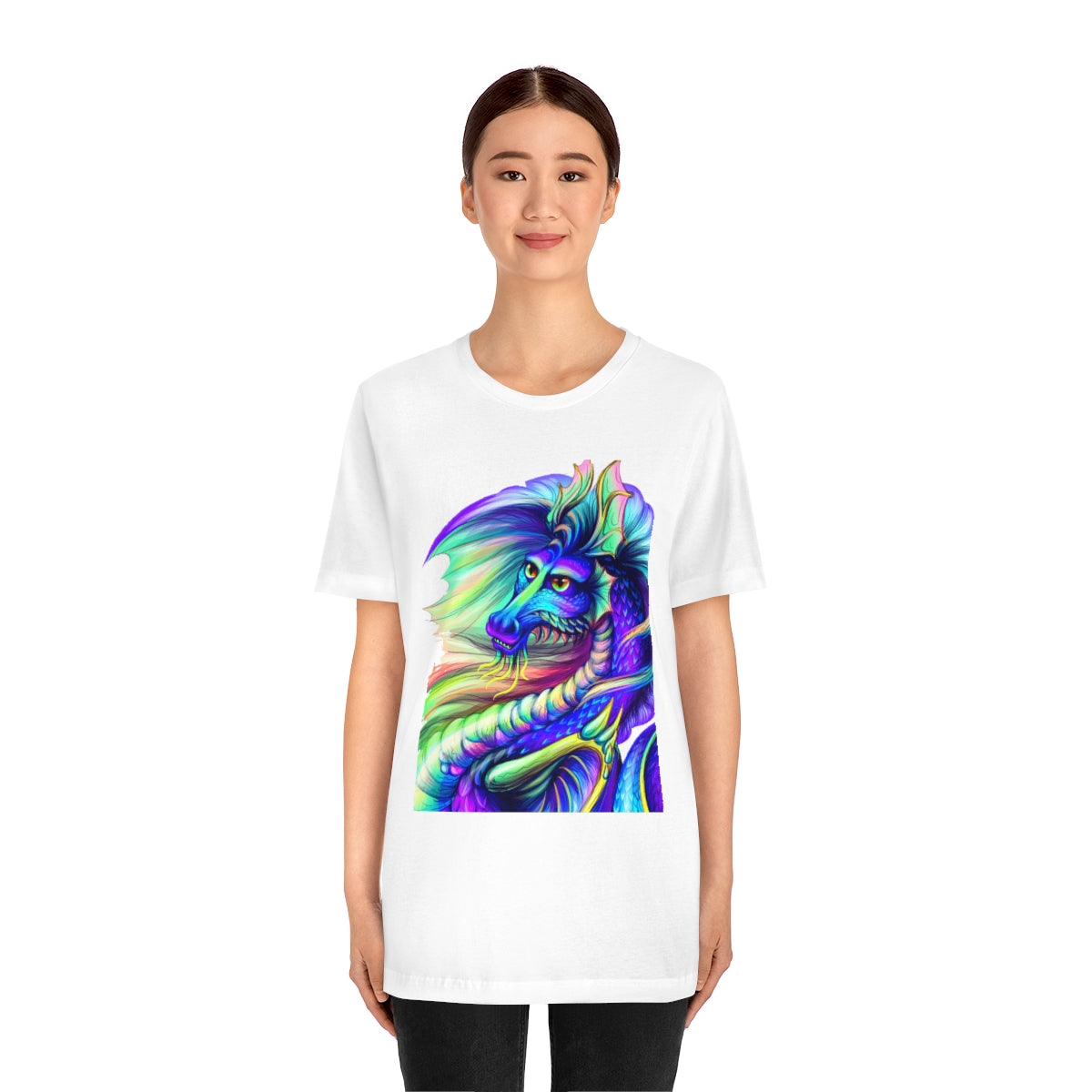 Unisex Jersey Short Sleeve Tee "Multi-colored dragon"