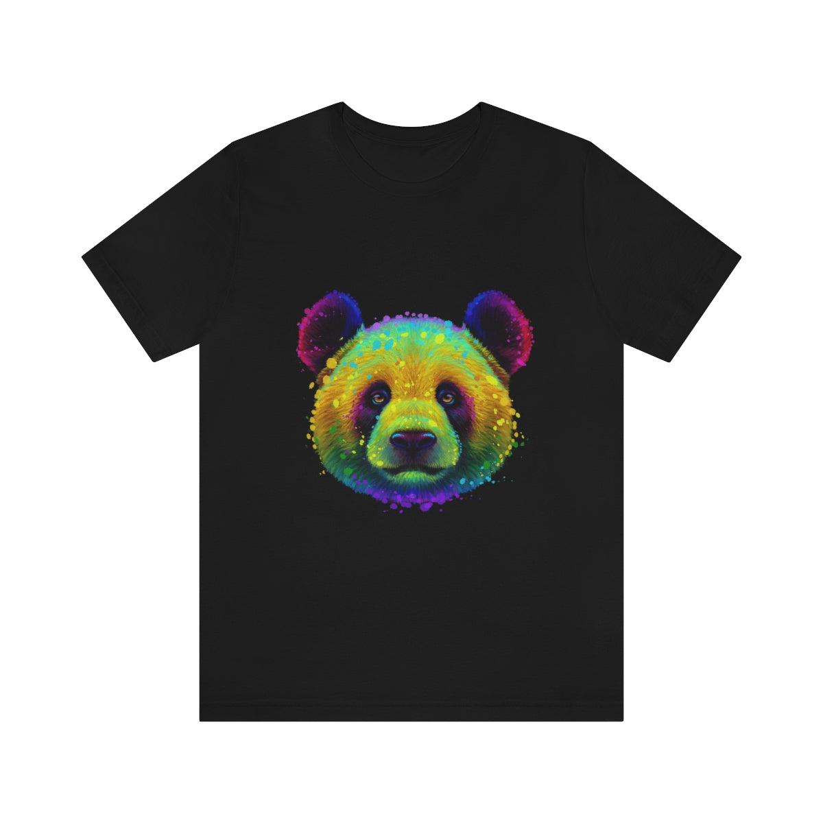 Unisex Jersey Short Sleeve Tee "Colorful Panda neon"