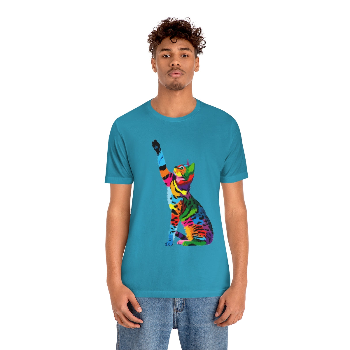 Unisex Jersey Short Sleeve Tee "Abstract bengal cat"