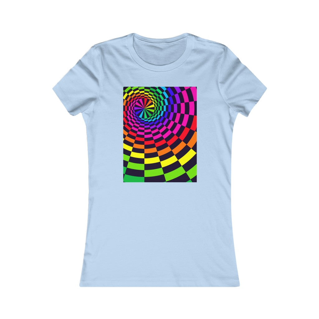 Women's Favorite Tee "Optical illusion Black Spirals of the Rectangles"