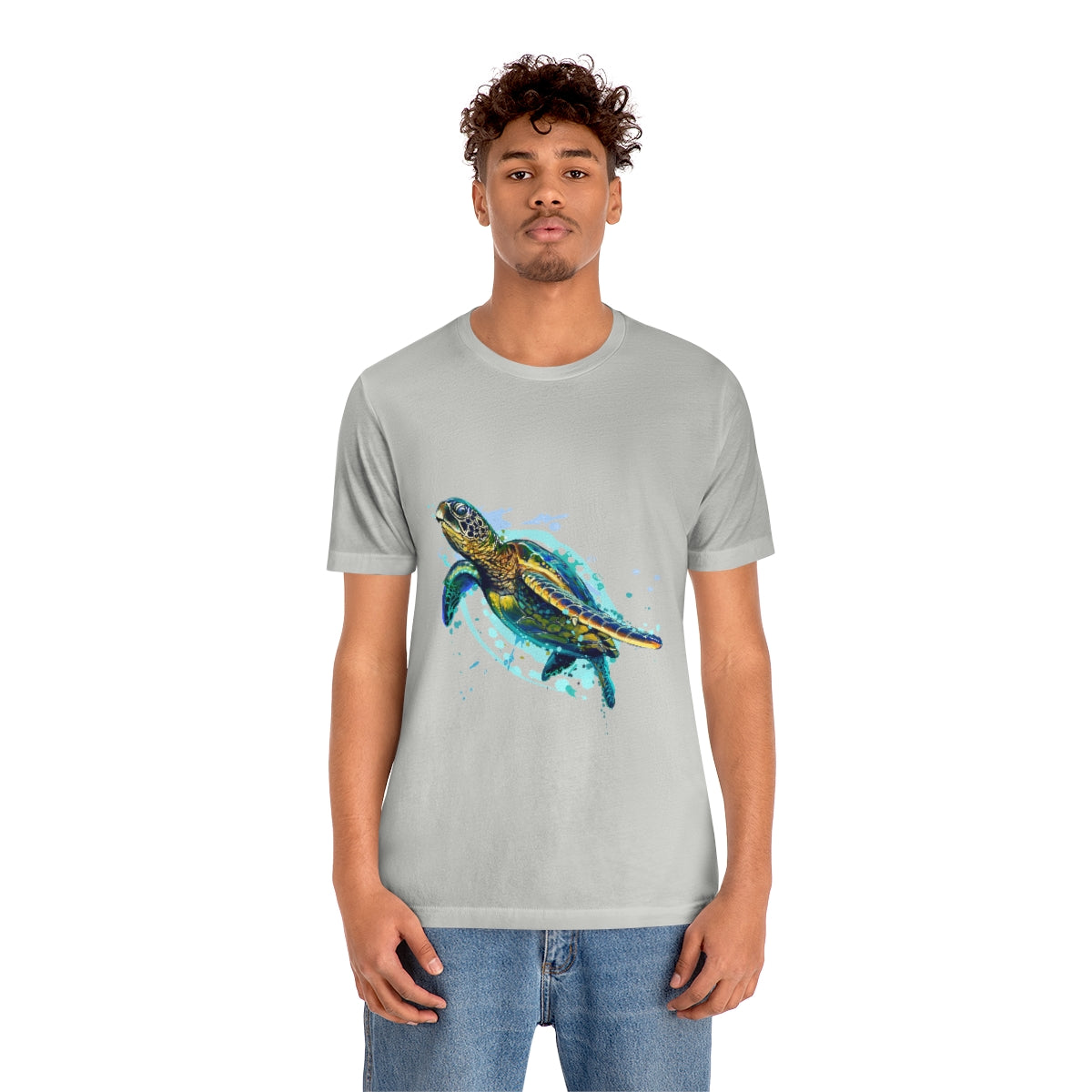 Unisex Jersey Short Sleeve Tee "Sea colorful turtle"