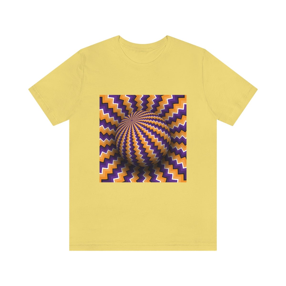 Unisex Jersey Short Sleeve Tee "Optical illusion Purple sphere"