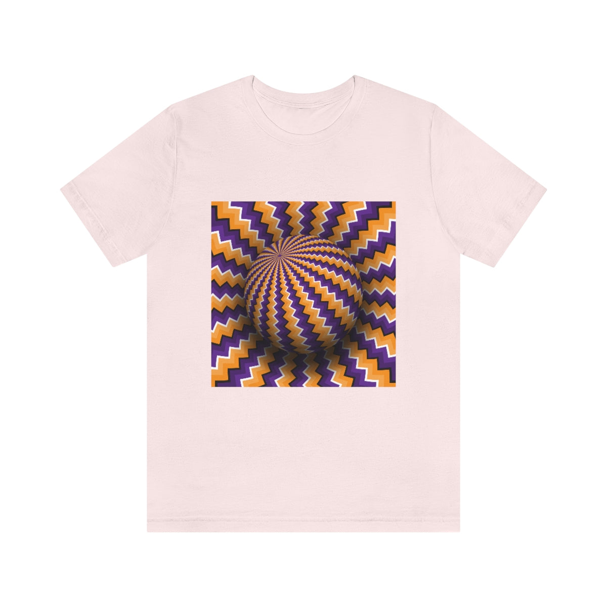 Unisex Jersey Short Sleeve Tee "Optical illusion Purple sphere"