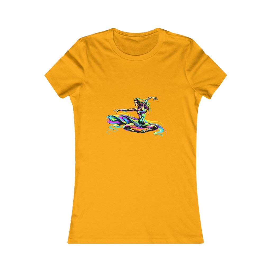 Women's Favorite Tee "Abstract girl dancer in jump"