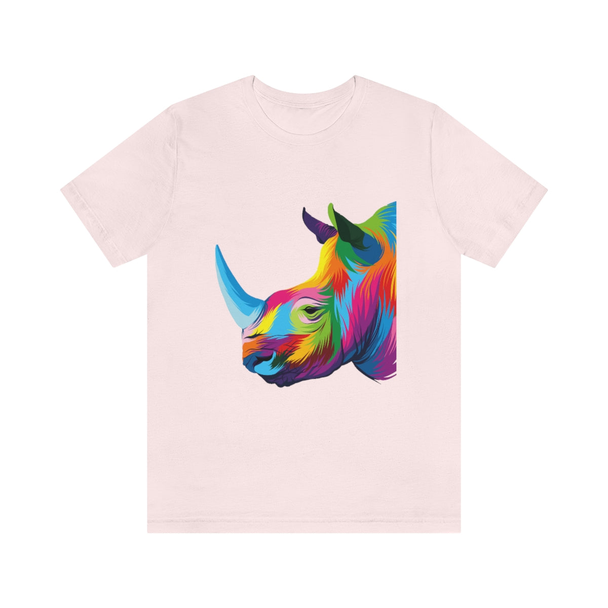 Unisex Jersey Short Sleeve Tee "Abstract colorful Rhino"
