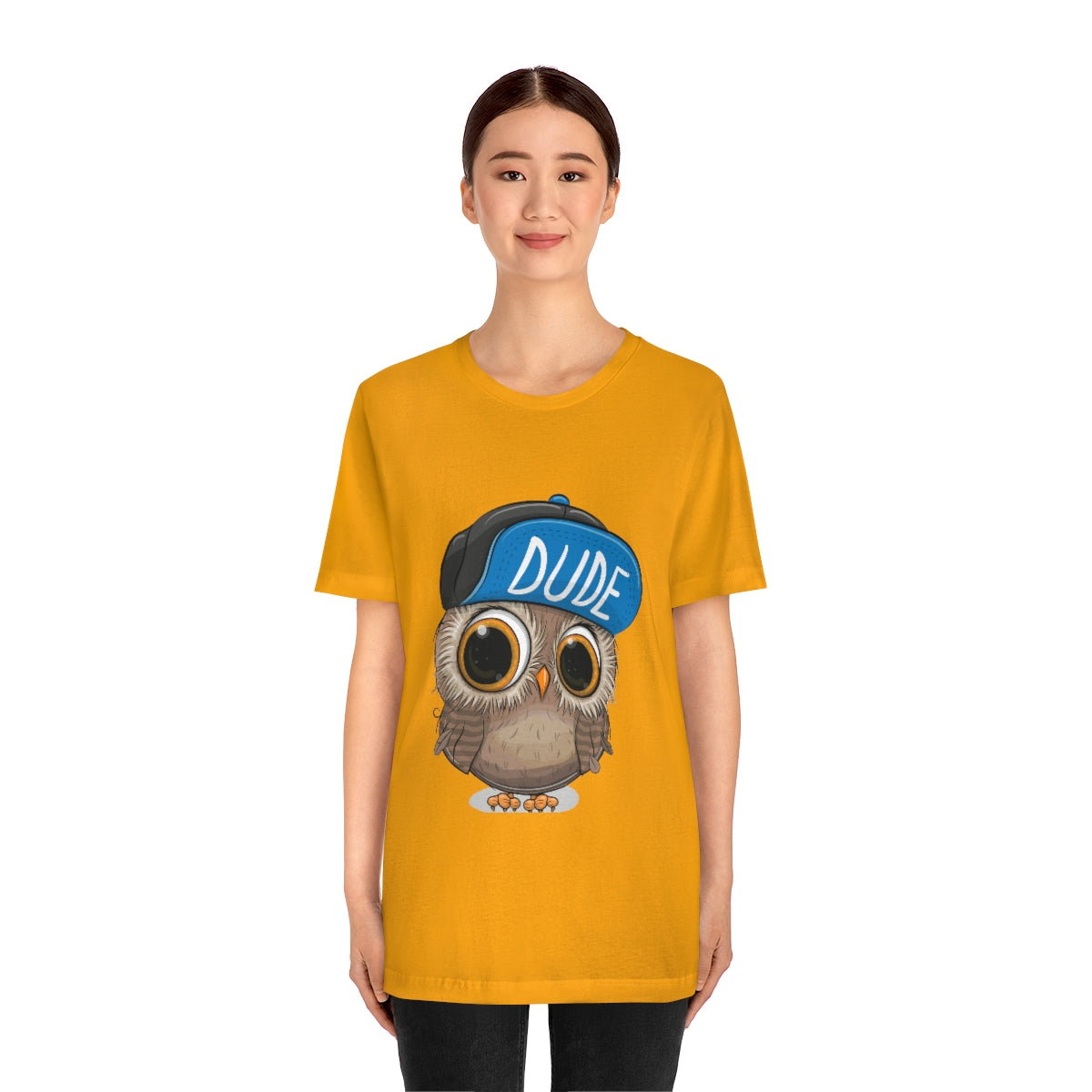 Unisex Jersey Short Sleeve Tee "Cute Cartoon Owl in a cap"