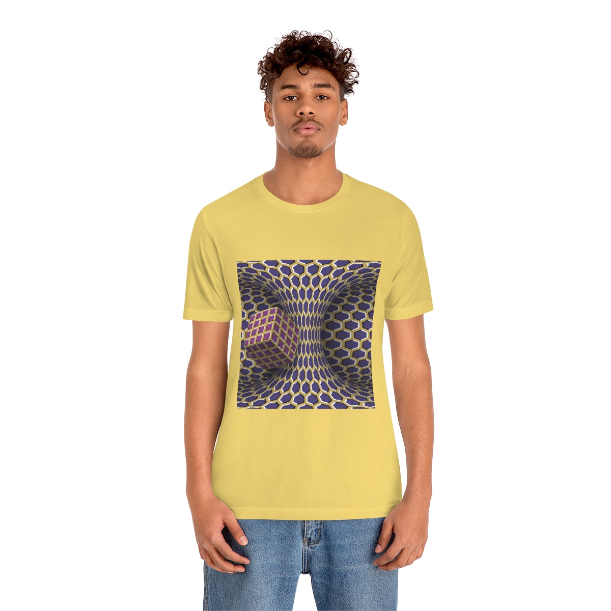 Unisex Jersey Short Sleeve Tee "Optical illusion Cube"