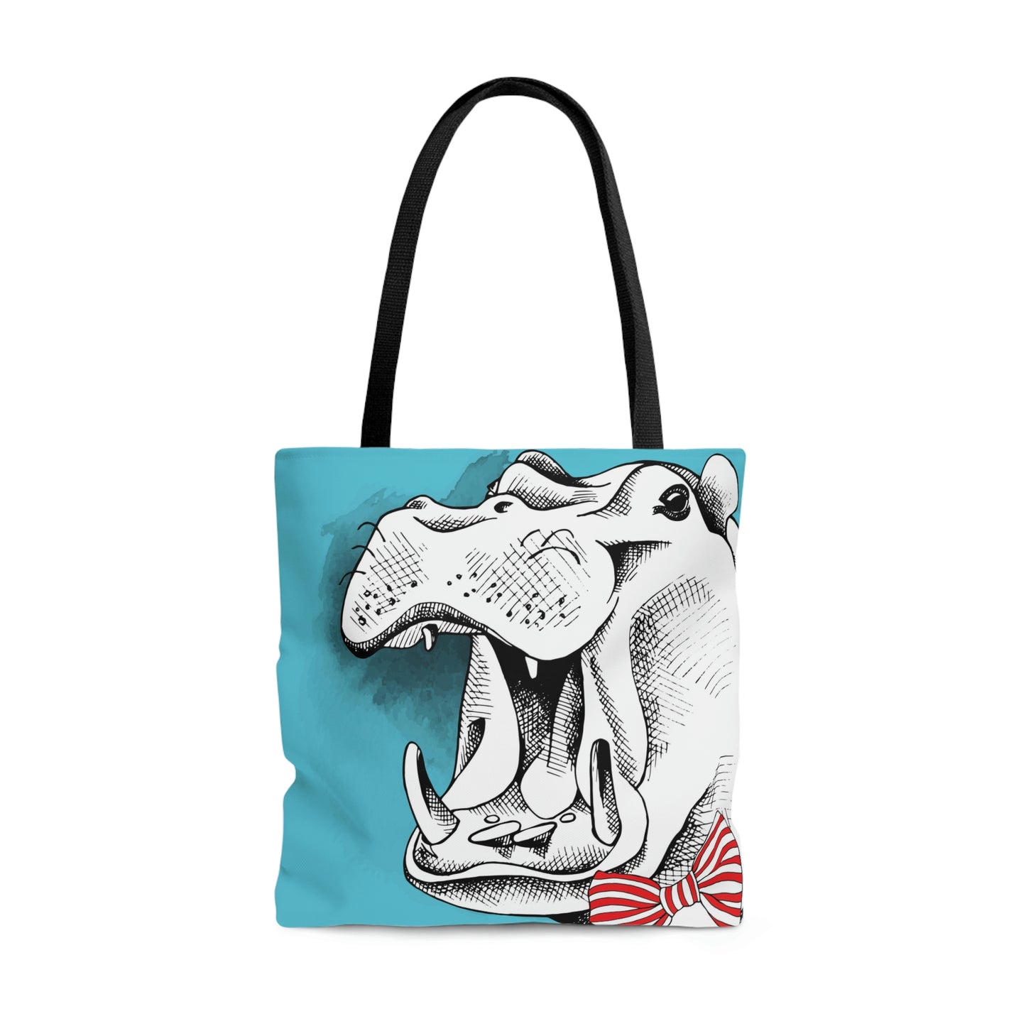 AOP Tote Bag "Hippo"