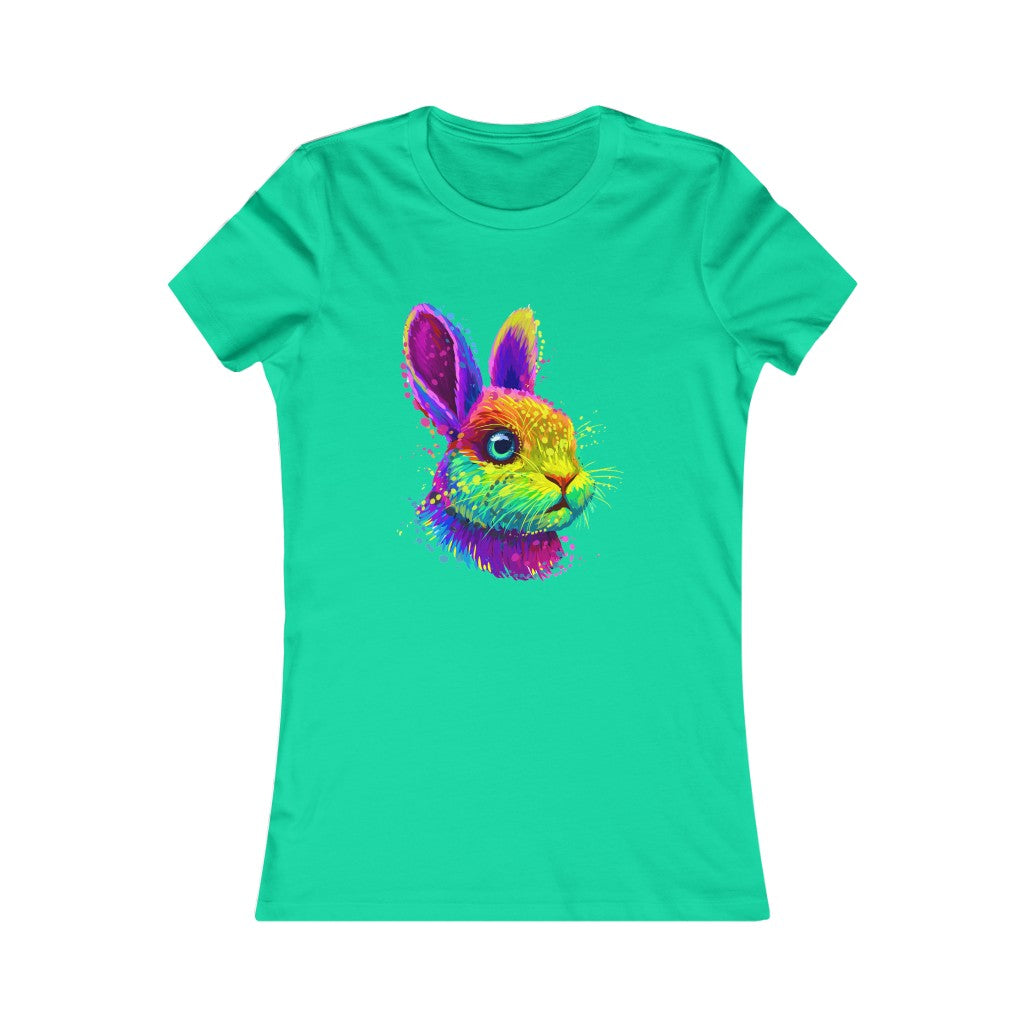 Women's Favorite Tee "Abstract colorful little rabbit"