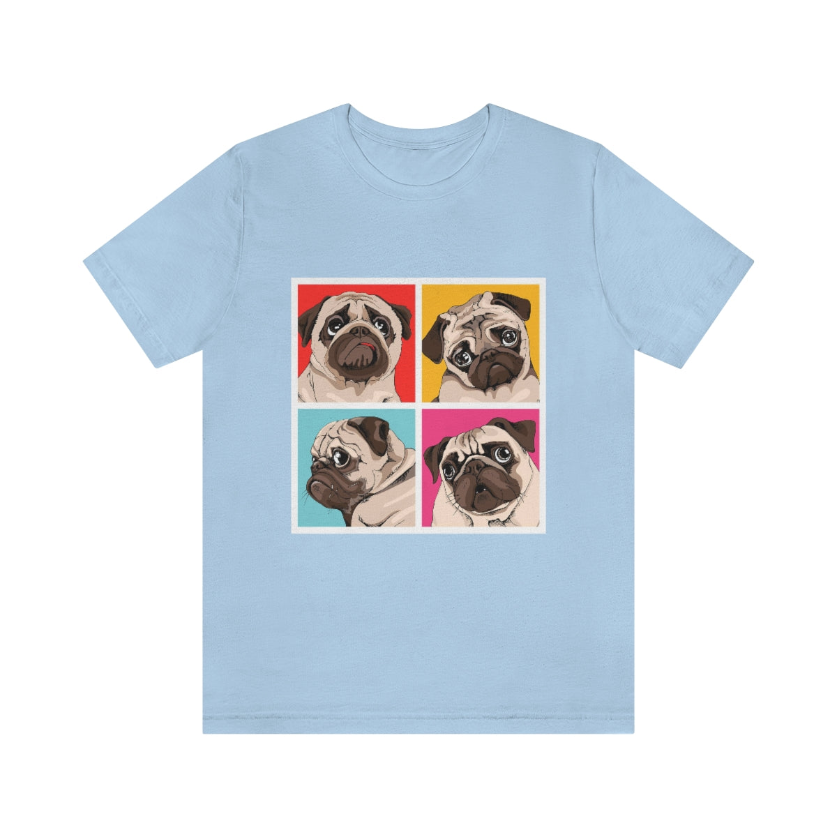 Unisex Jersey Short Sleeve Tee "Four Pugs"