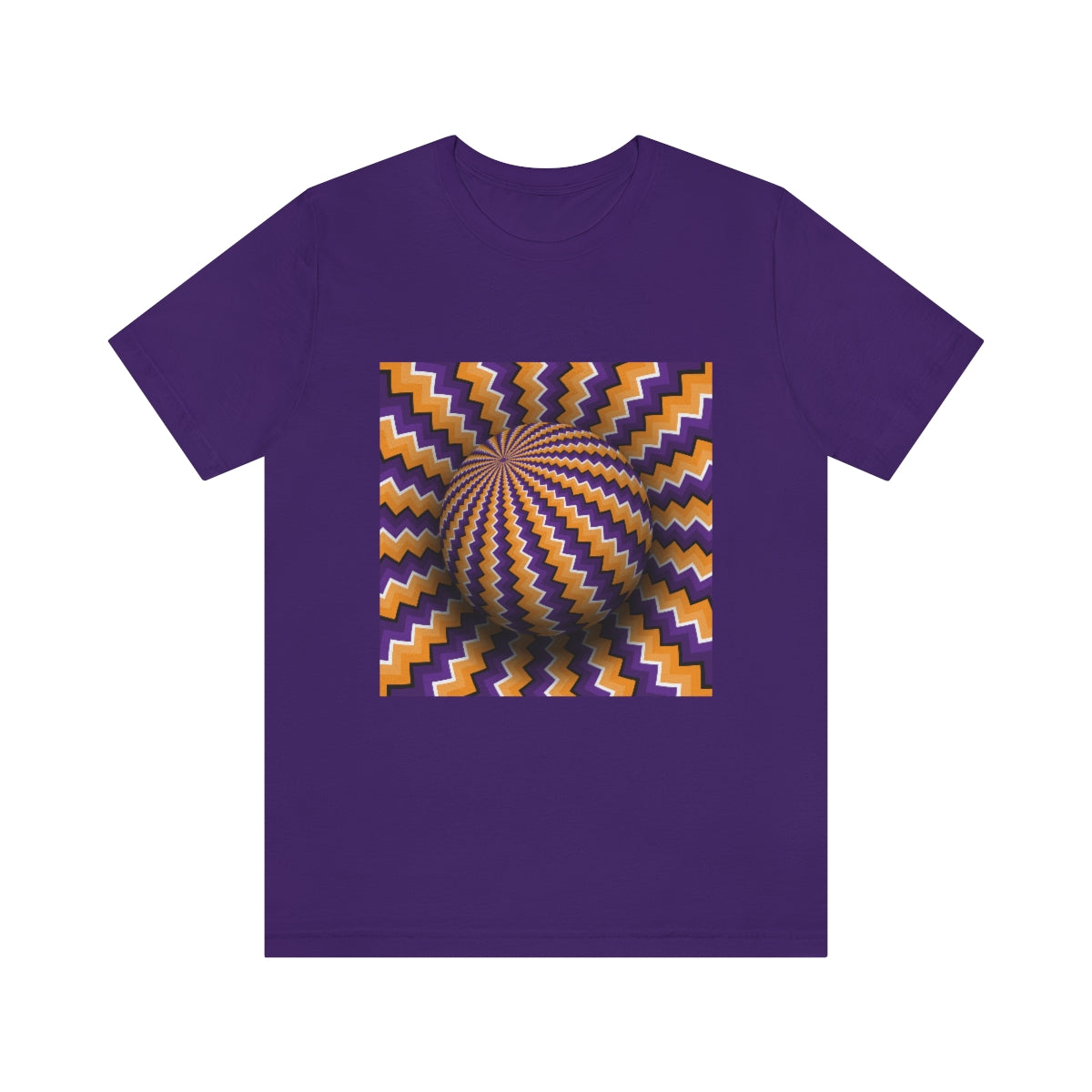 Unisex Jersey Short Sleeve Tee "Optical illusion Purple sphere"