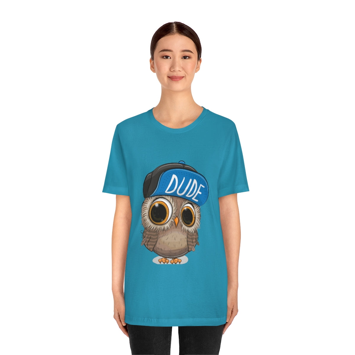 Unisex Jersey Short Sleeve Tee "Cute Cartoon Owl in a cap"
