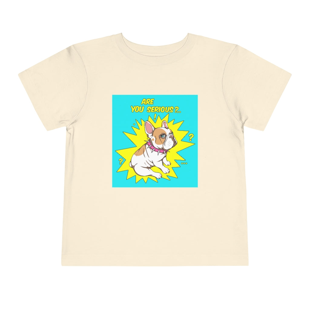 Kids Short Sleeve Tee "French bulldog are you serious?"