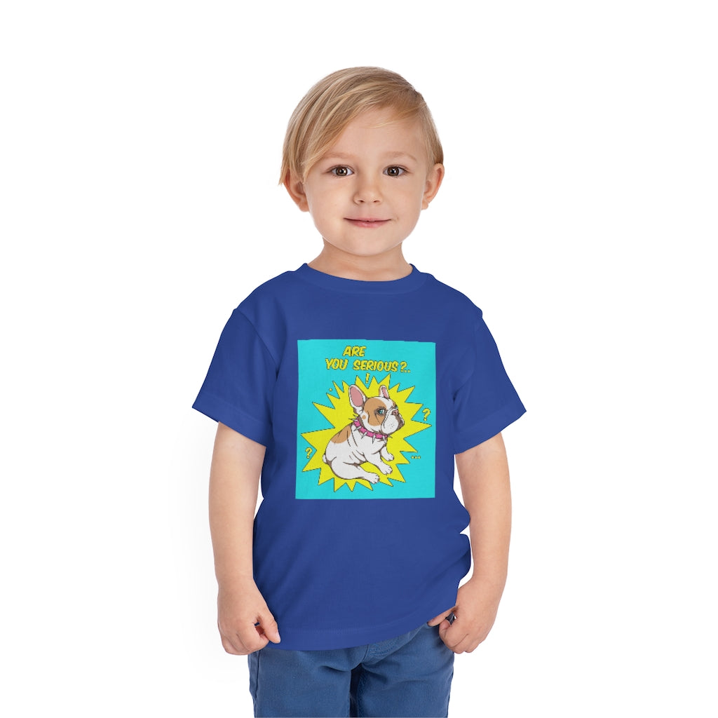 Kids Short Sleeve Tee "French bulldog are you serious?"