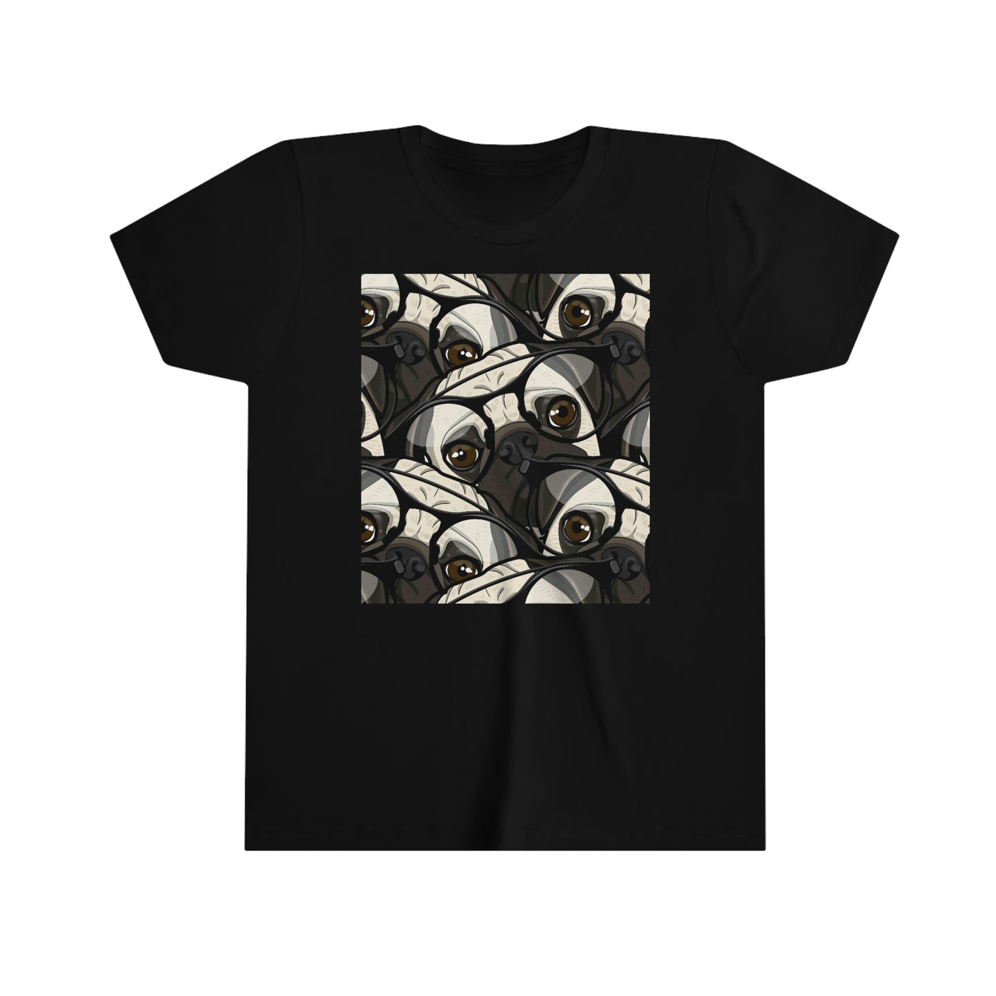 Youth Short Sleeve Tee "Pugs pattern"