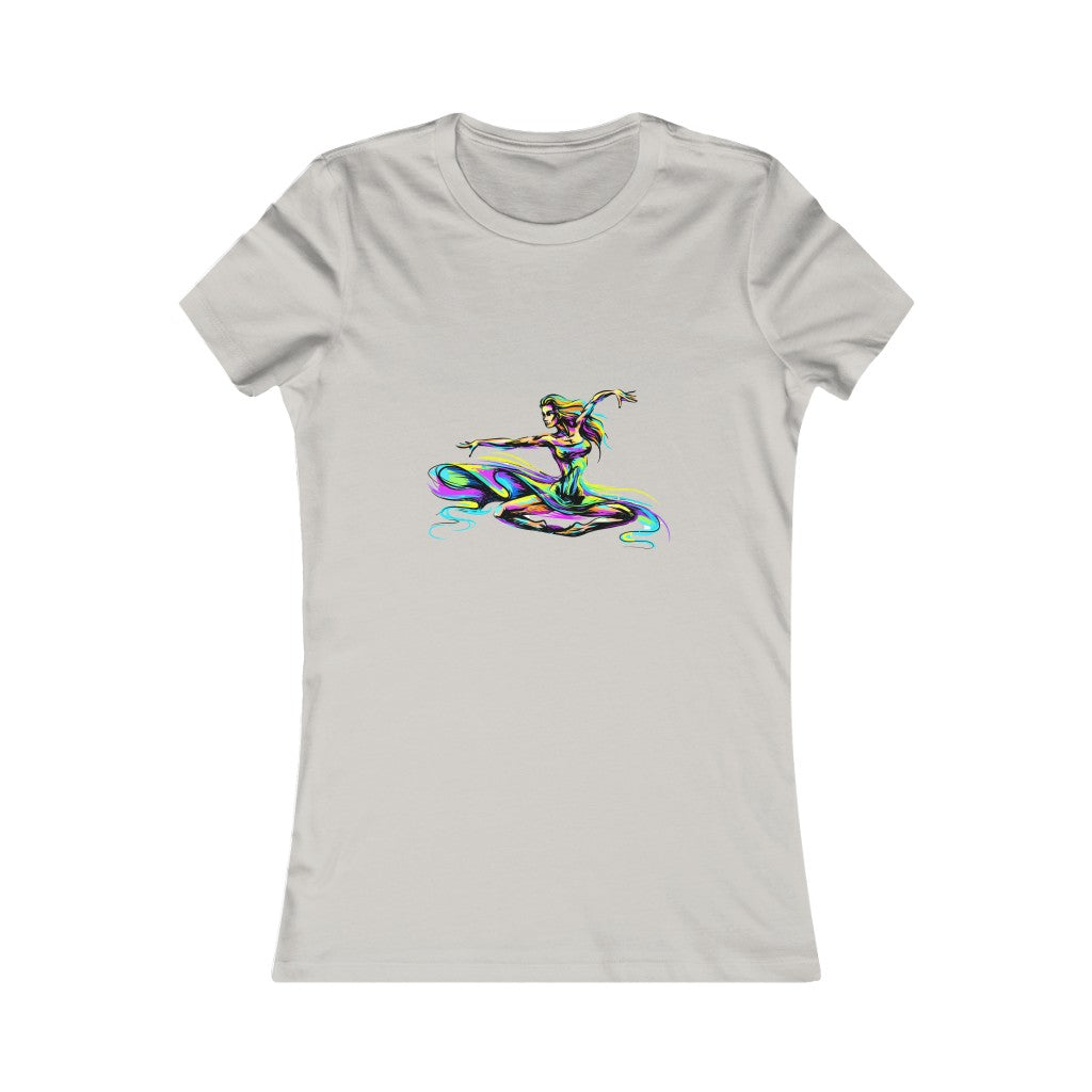 Women's Favorite Tee "Abstract girl dancer in jump"
