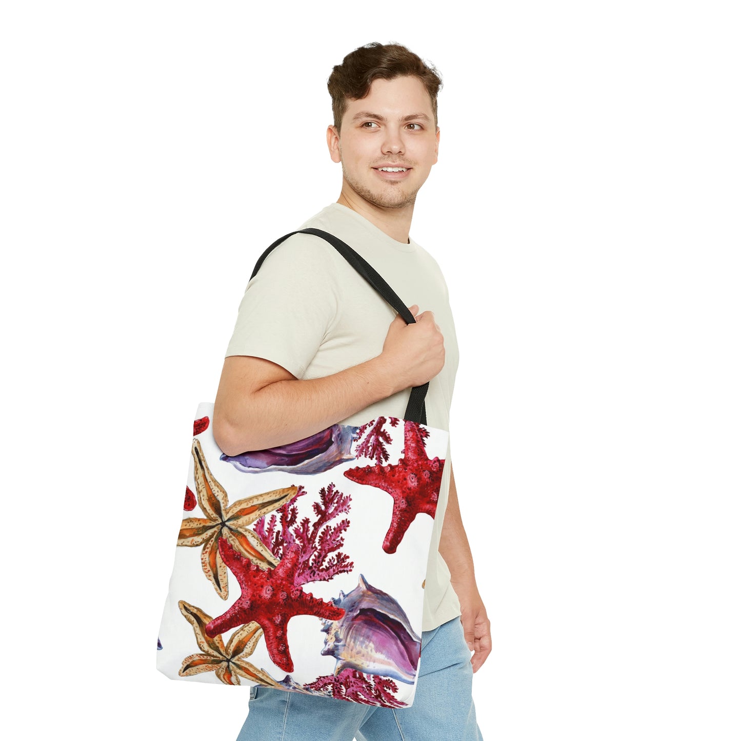 AOP Tote Bag "Underwater nature coral reef"