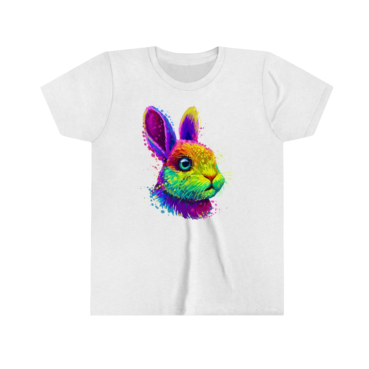 Youth Short Sleeve Tee "Abstract colorful little rabbit"