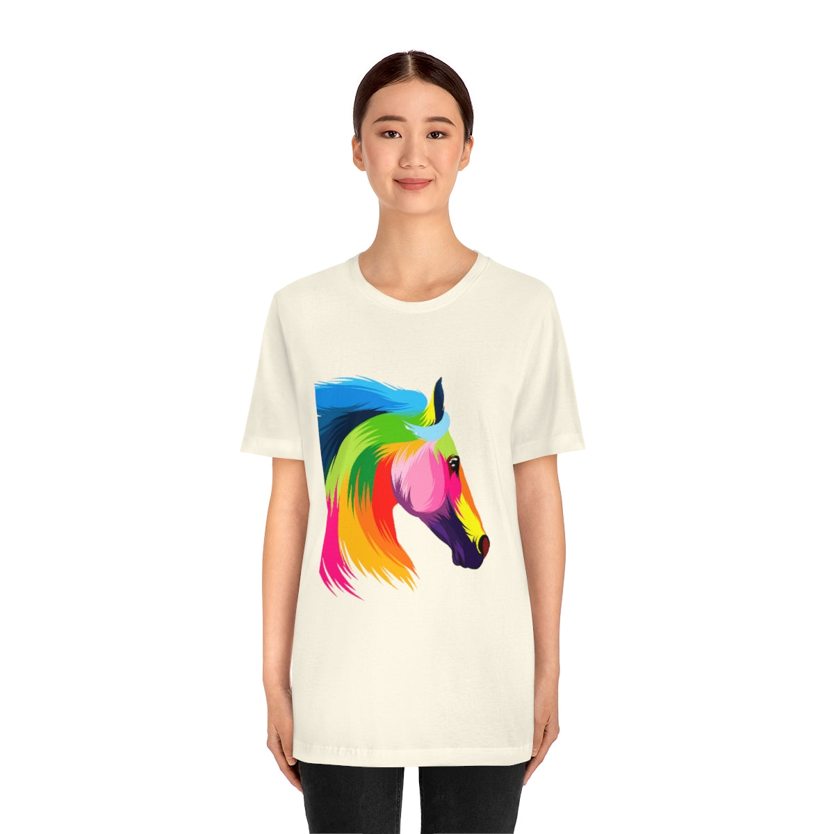 Unisex Jersey Short Sleeve Tee "Abstract colorful horse"