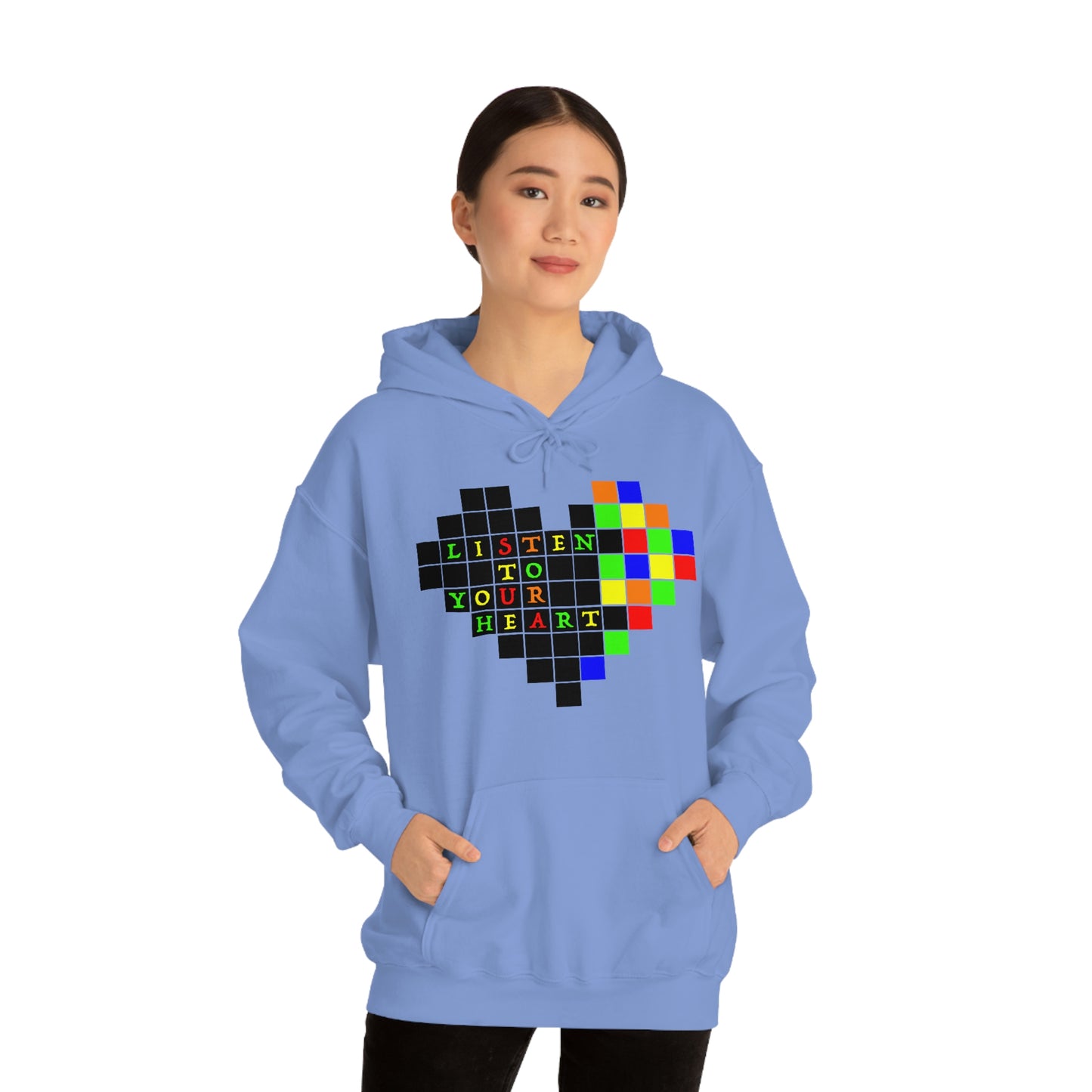 Unisex Heavy Blend™ Hooded Sweatshirt "Listen to your heart"