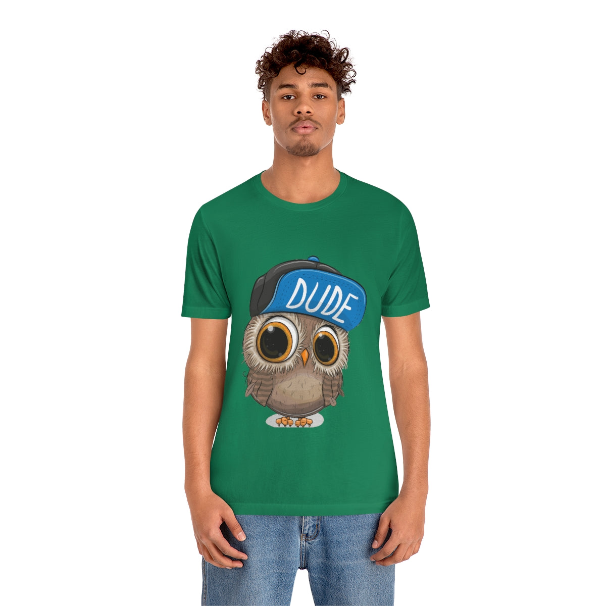 Unisex Jersey Short Sleeve Tee "Cute Cartoon Owl in a cap"