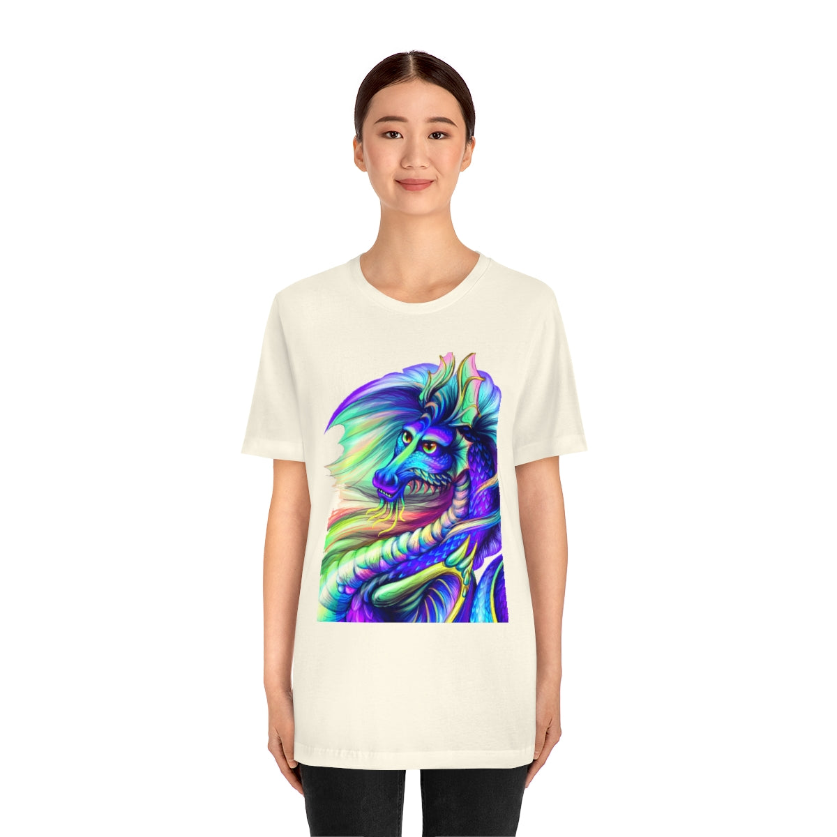 Unisex Jersey Short Sleeve Tee "Multi-colored dragon"