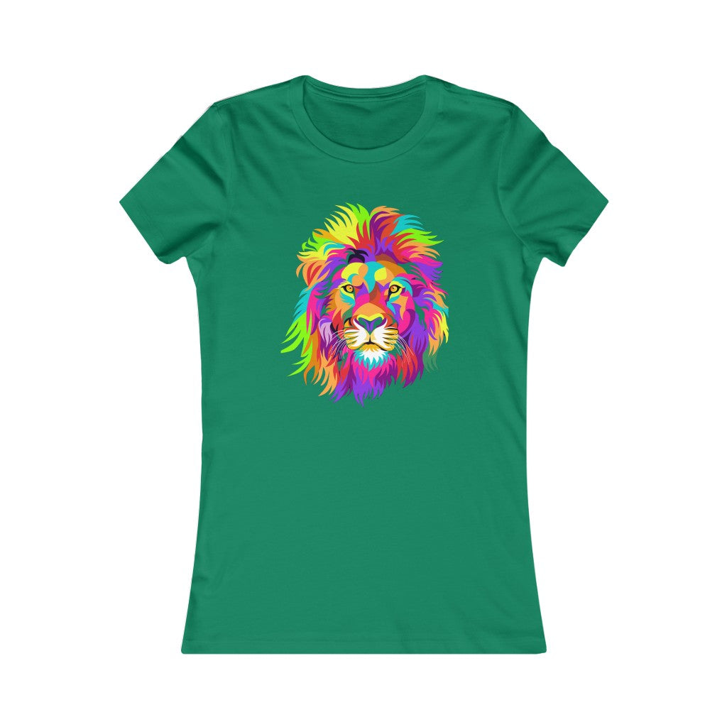 Women's Favorite Tee "Colourful Lion"