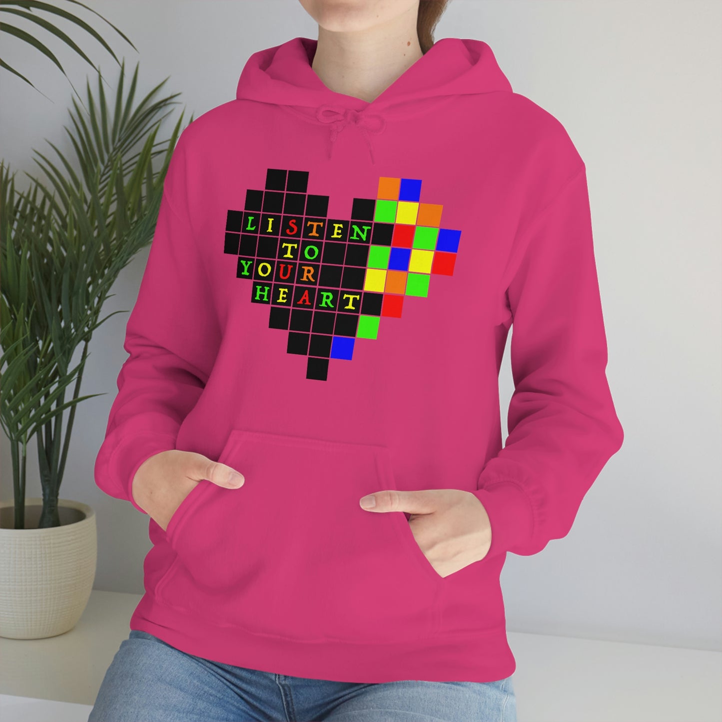 Unisex Heavy Blend™ Hooded Sweatshirt "Listen to your heart"