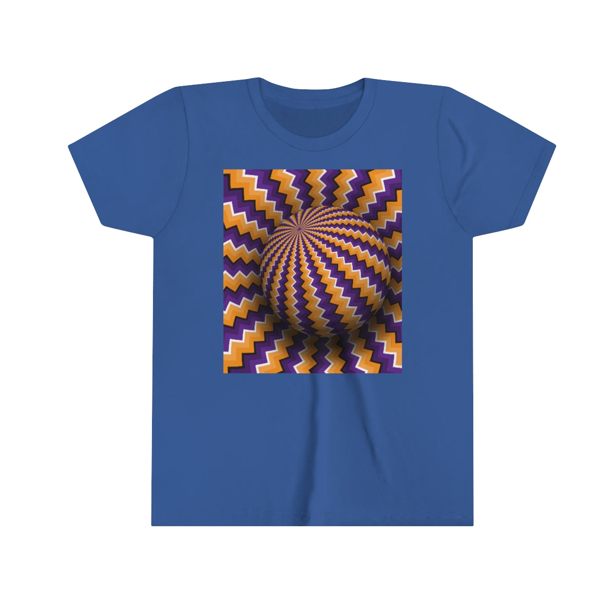 Youth Short Sleeve Tee "Optical illusion Purple sphere"