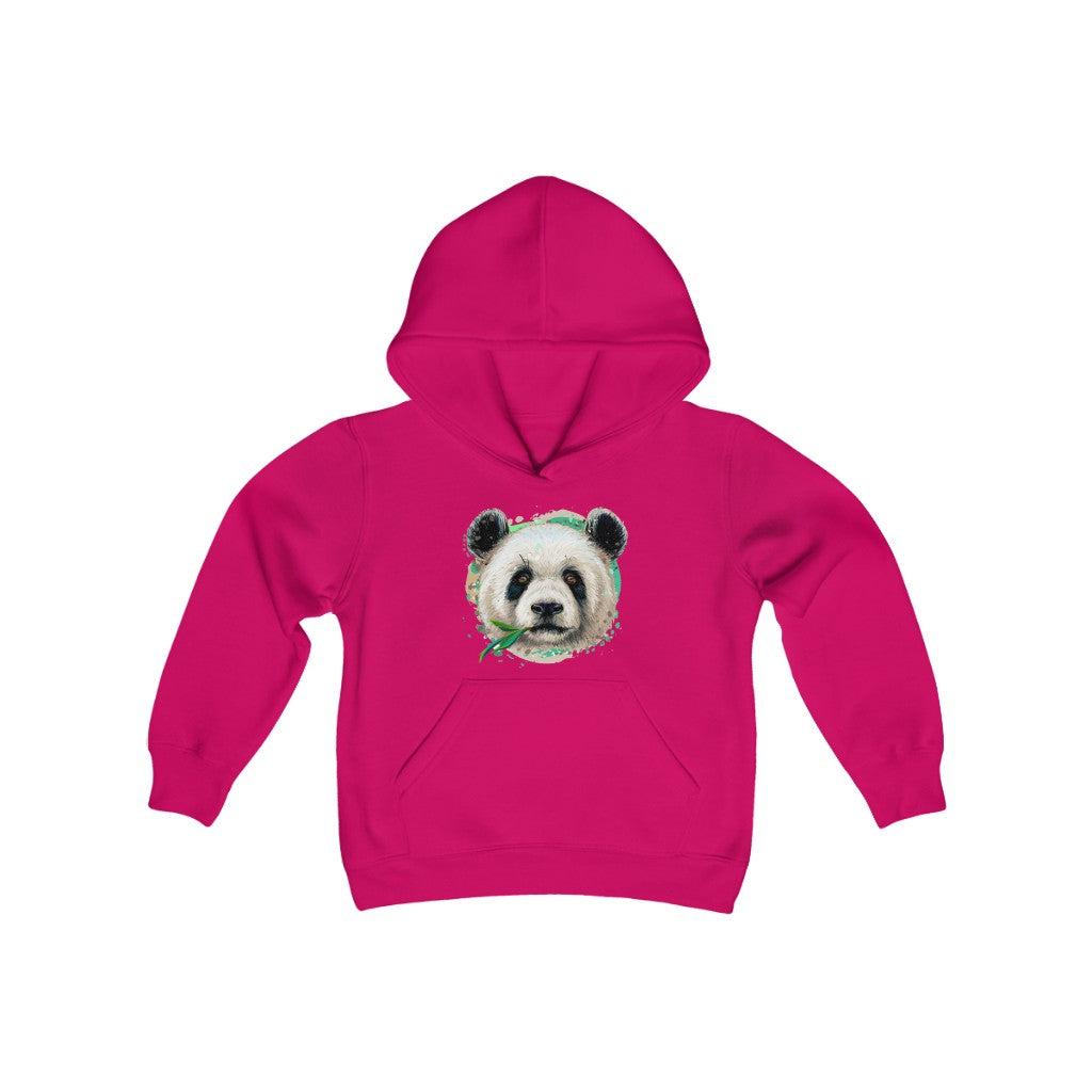 Youth Heavy Blend Hooded Sweatshirt "Colorful panda"