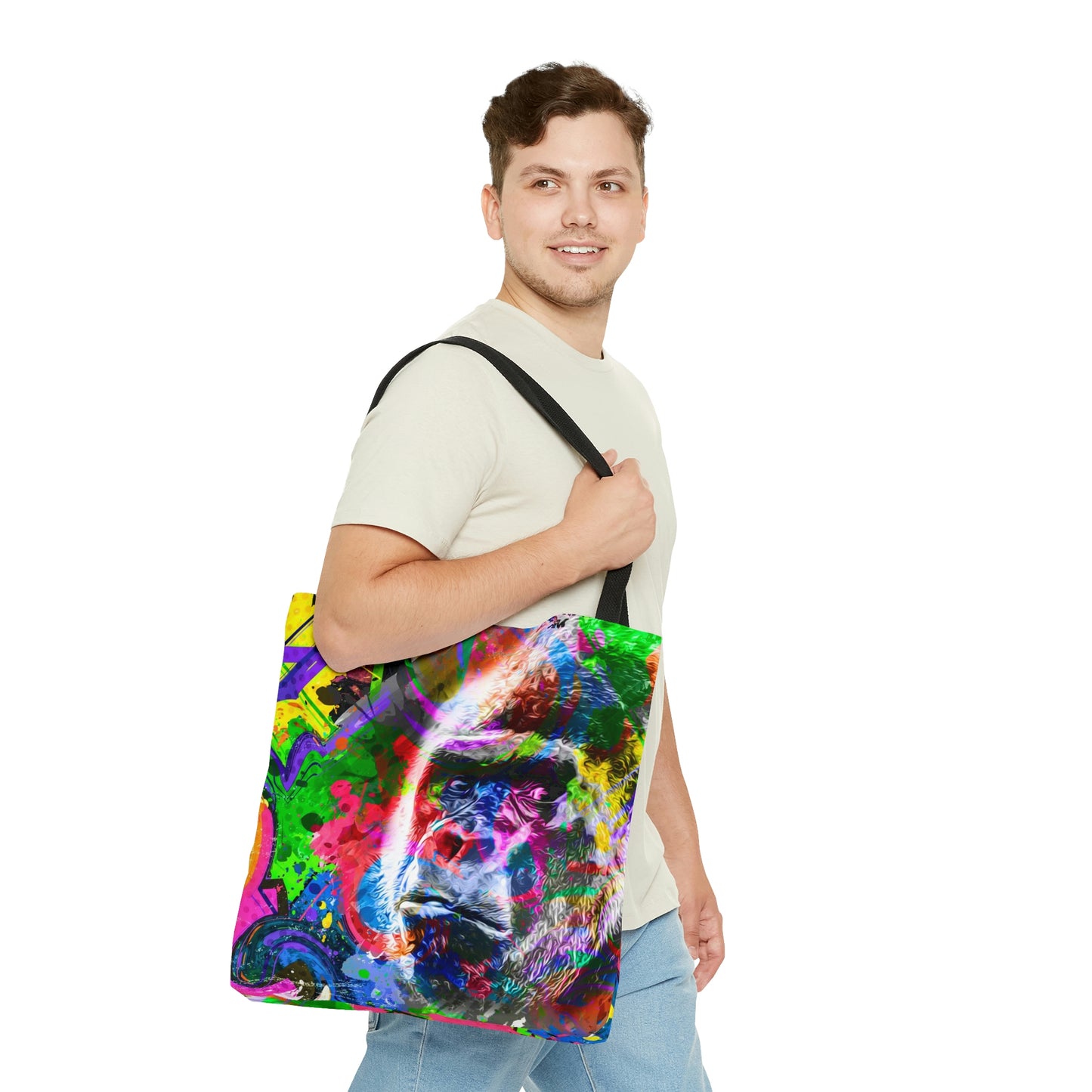 AOP Tote Bag "Gorilla color art"