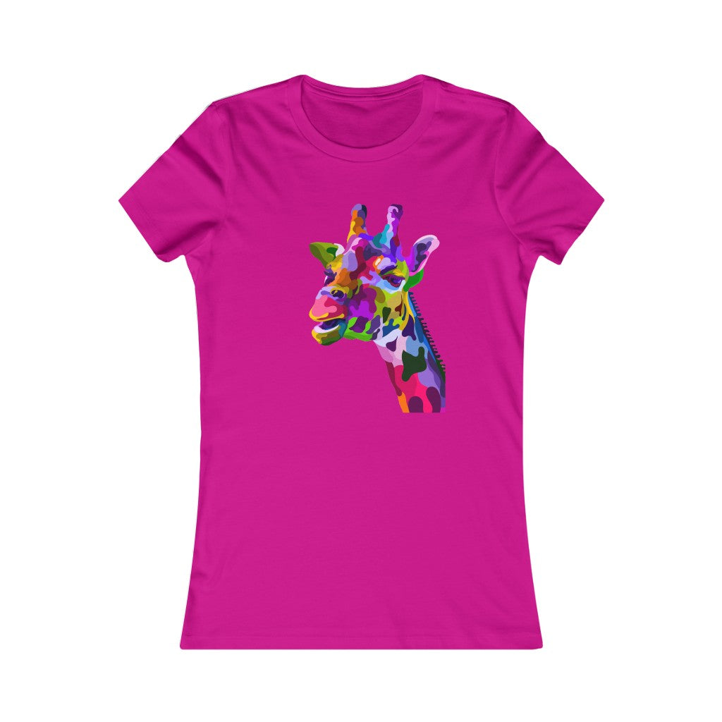 Women's Favorite Tee "Abstract colorful geraffe"
