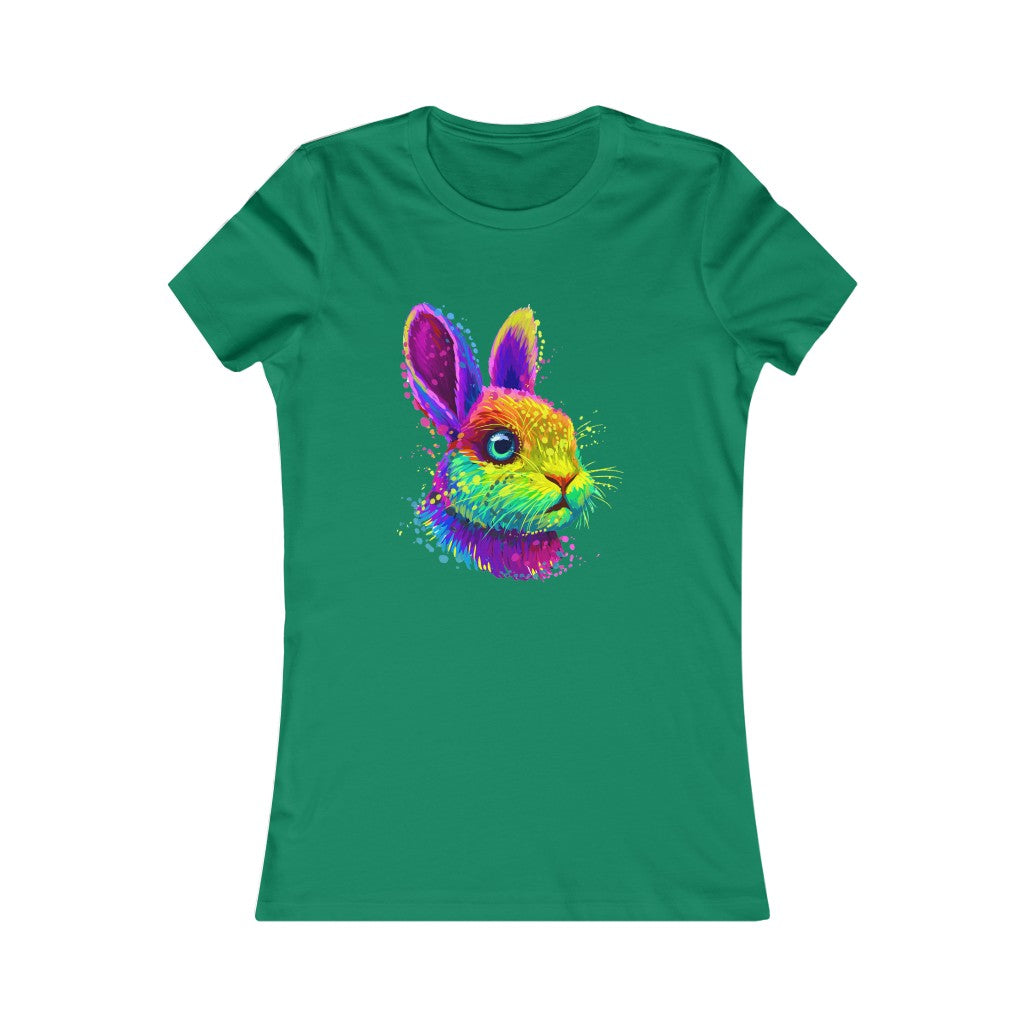 Women's Favorite Tee "Abstract colorful little rabbit"