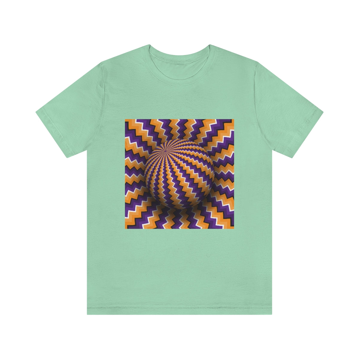 Unisex Jersey Short Sleeve Tee "Optical illusion Purple sphere"