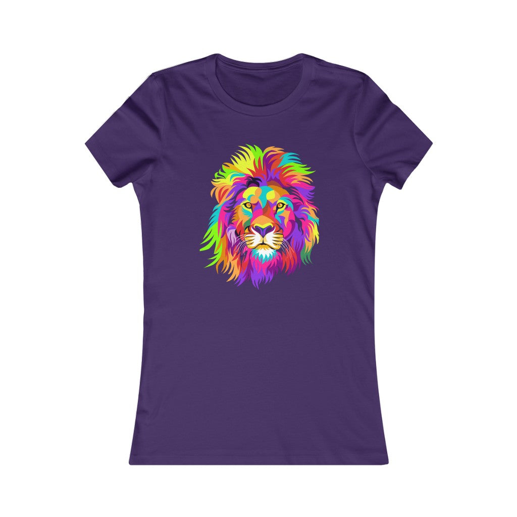 Women's Favorite Tee "Colourful Lion"