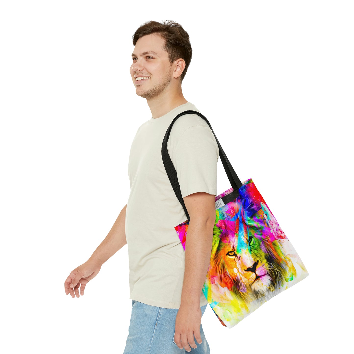 AOP Tote Bag "Lion color art"