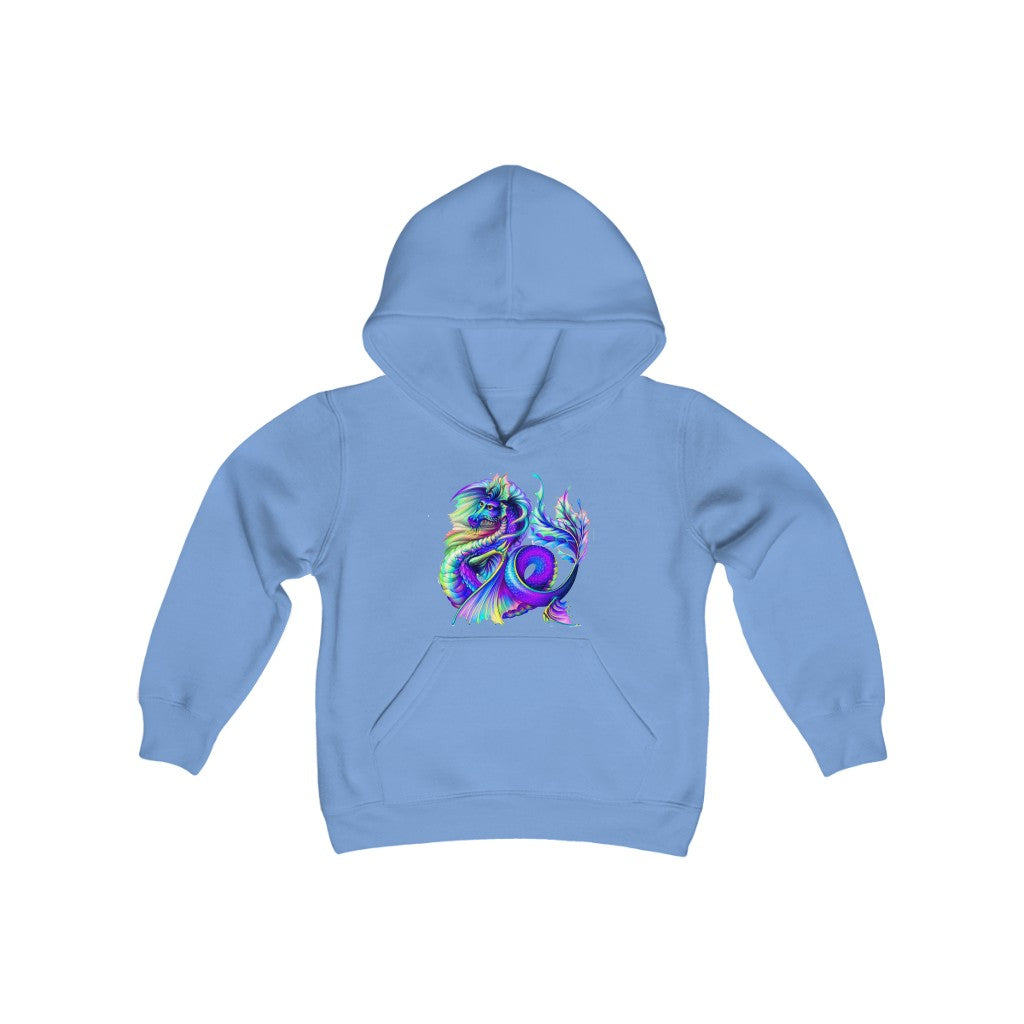 Youth Heavy Blend Hooded Sweatshirt "Multi-colored dragon"