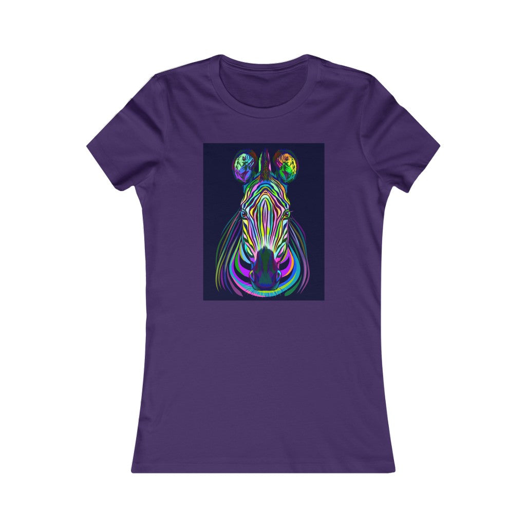 Women's Favorite Tee "Colorful zebra"