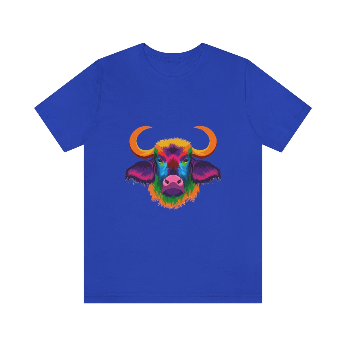 Unisex Jersey Short Sleeve Tee "Abstract colorful bison"