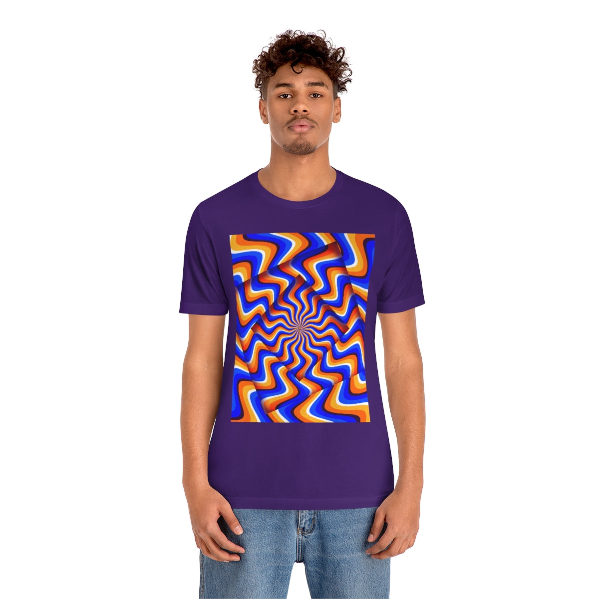 Unisex Jersey Short Sleeve Tee "Optical illusion Abstract turned frames"