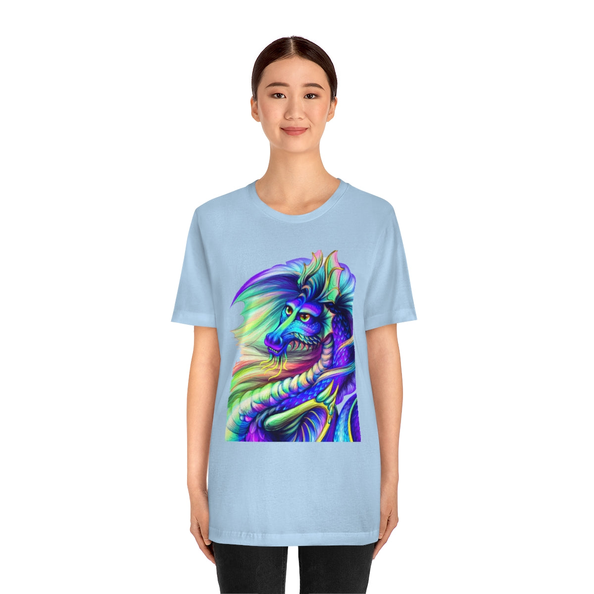 Unisex Jersey Short Sleeve Tee "Multi-colored dragon"