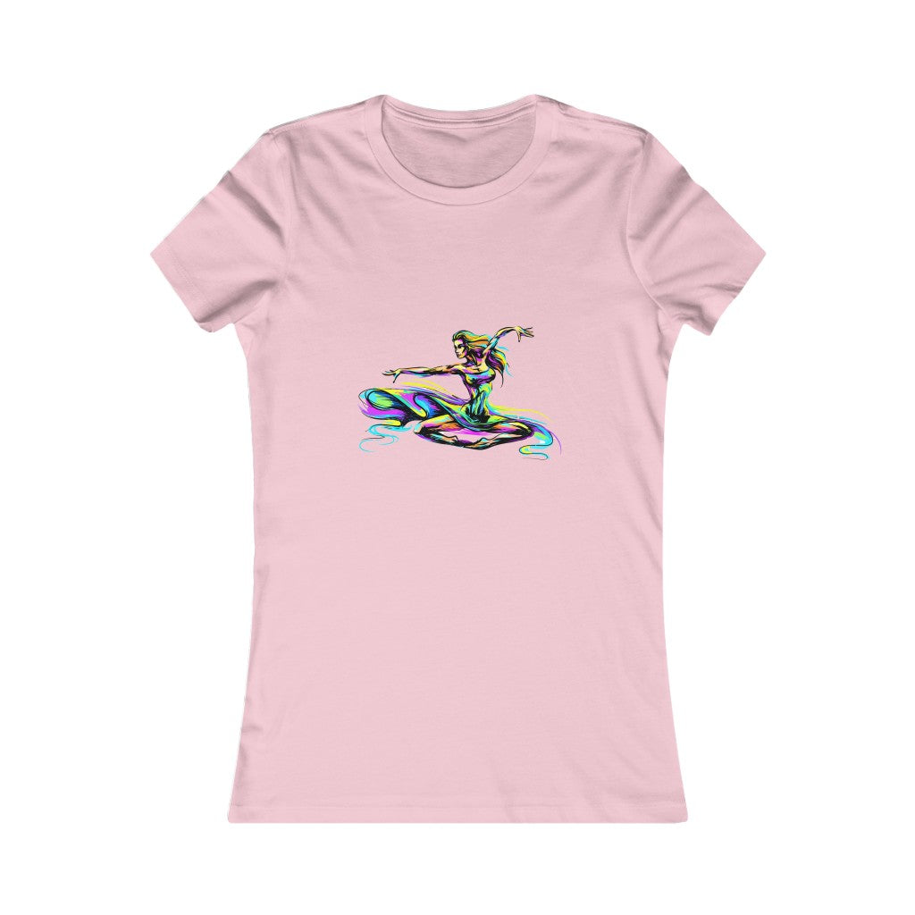 Women's Favorite Tee "Abstract girl dancer in jump"