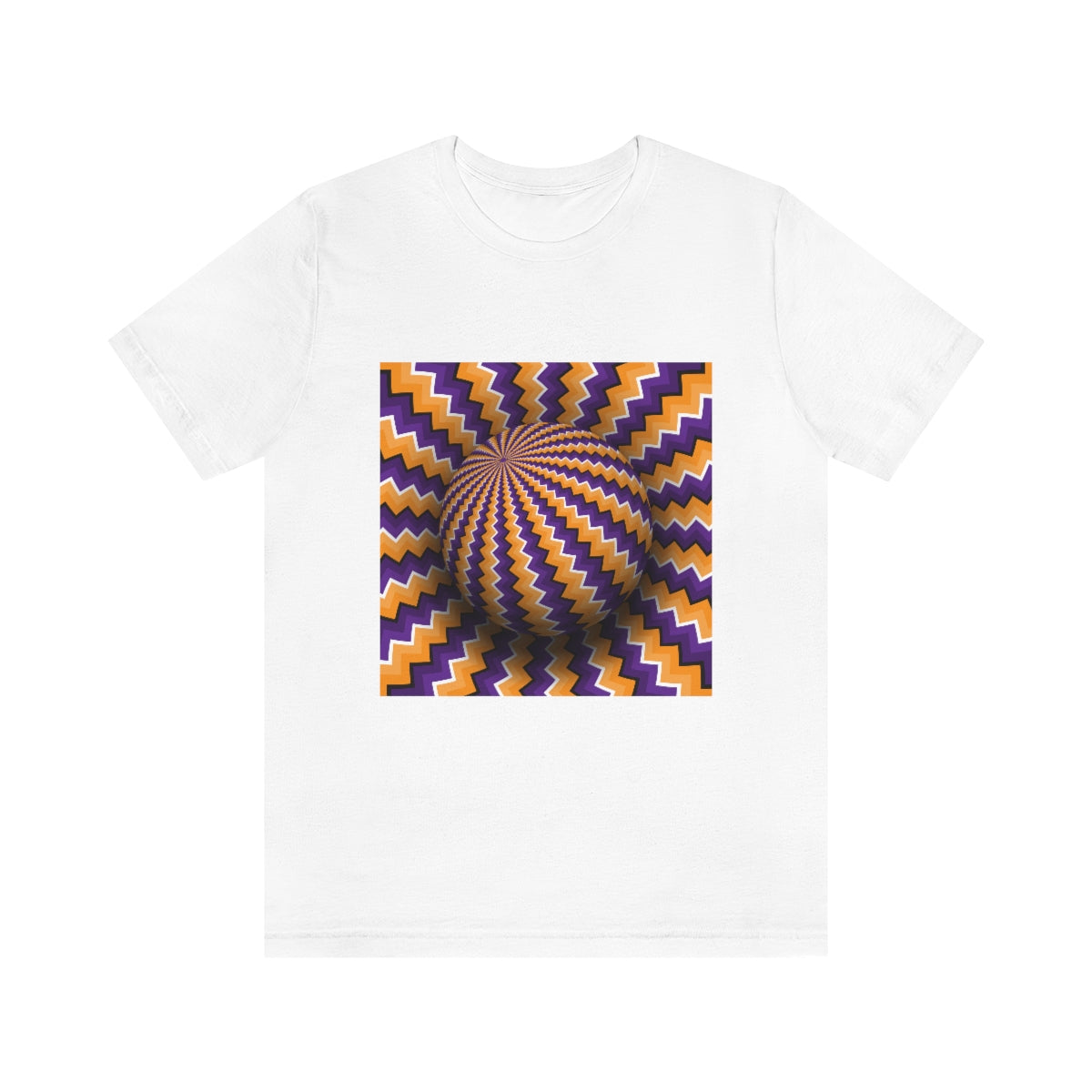 Unisex Jersey Short Sleeve Tee "Optical illusion Purple sphere"