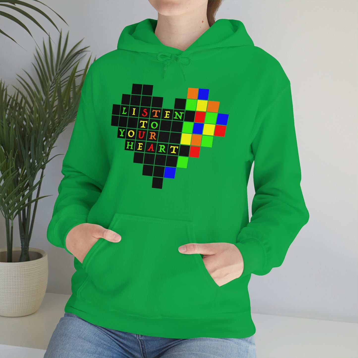 Unisex Heavy Blend™ Hooded Sweatshirt "Listen to your heart"