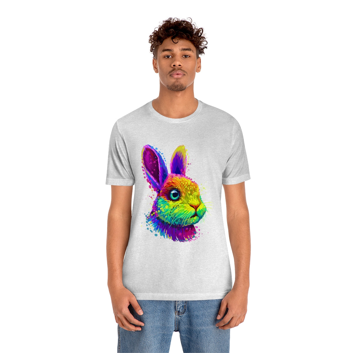 Unisex Jersey Short Sleeve Tee "Abstract colorful little rabbit"