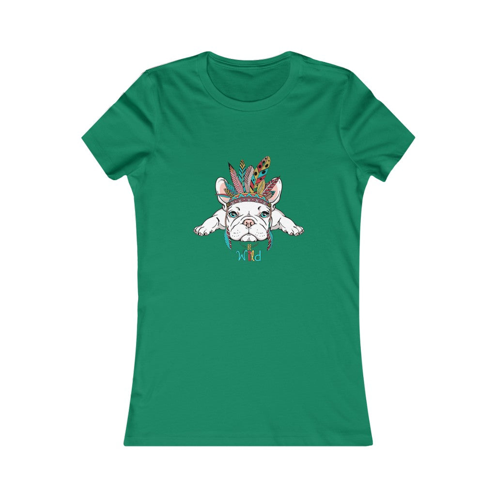 Women's Favorite Tee "French bulldog in Indian headdress"