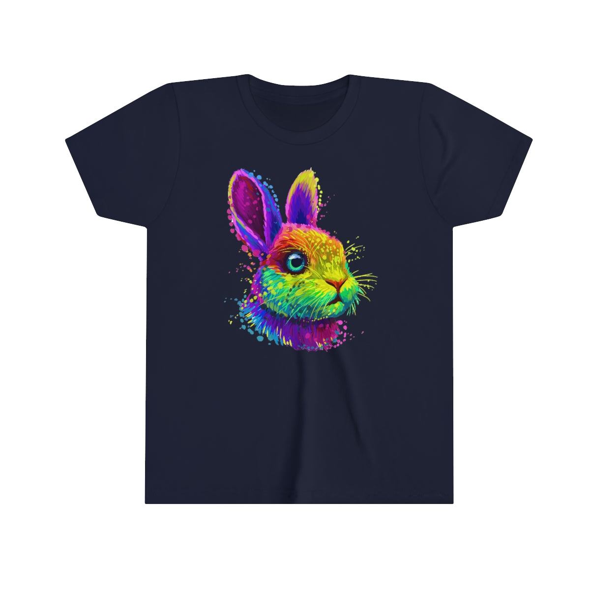 Youth Short Sleeve Tee "Abstract colorful little rabbit"