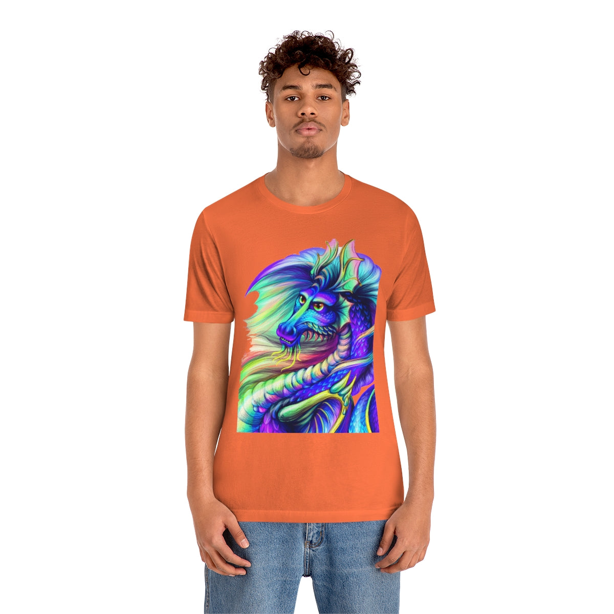 Unisex Jersey Short Sleeve Tee "Multi-colored dragon"