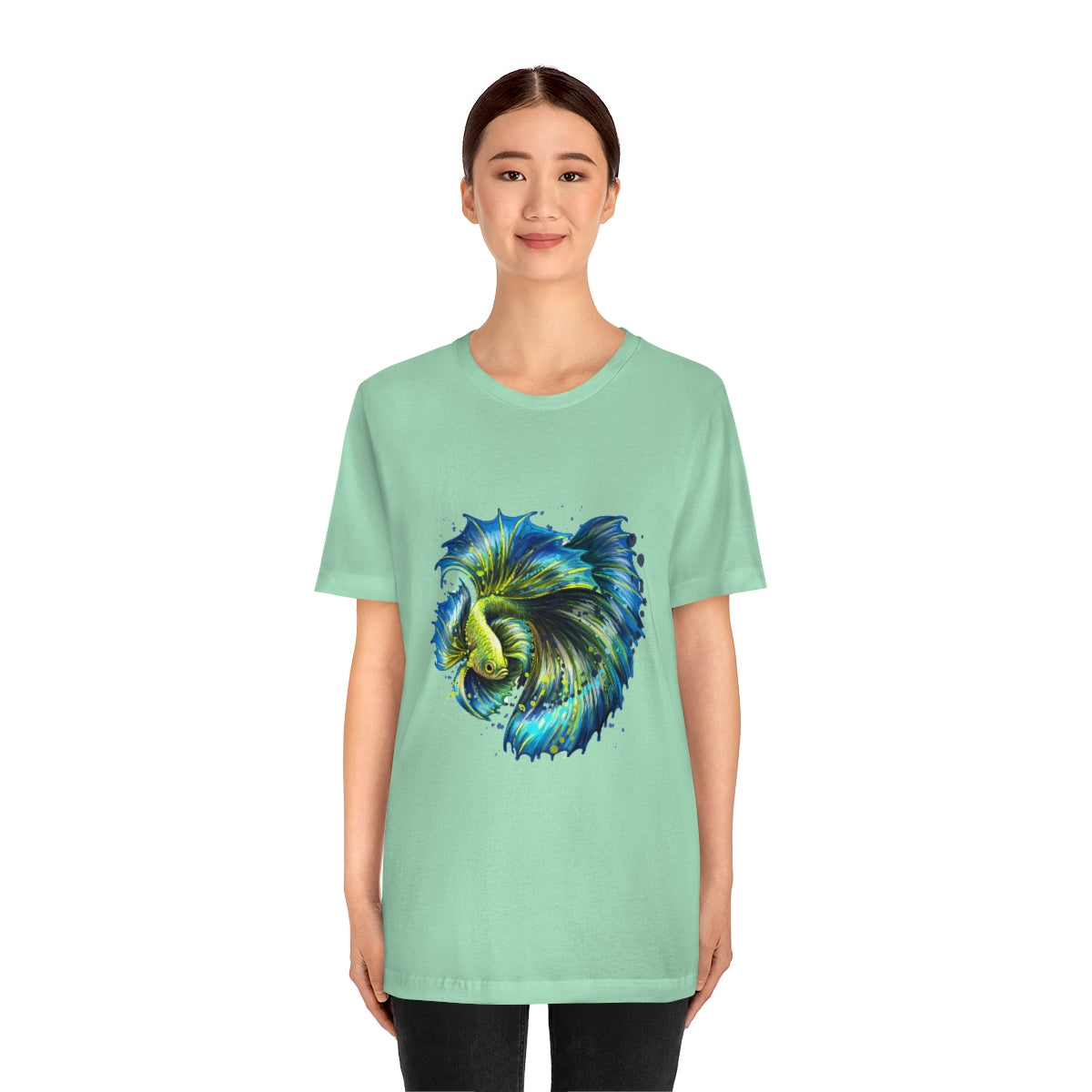 Unisex Jersey Short Sleeve Tee "Colorful tropical fish"