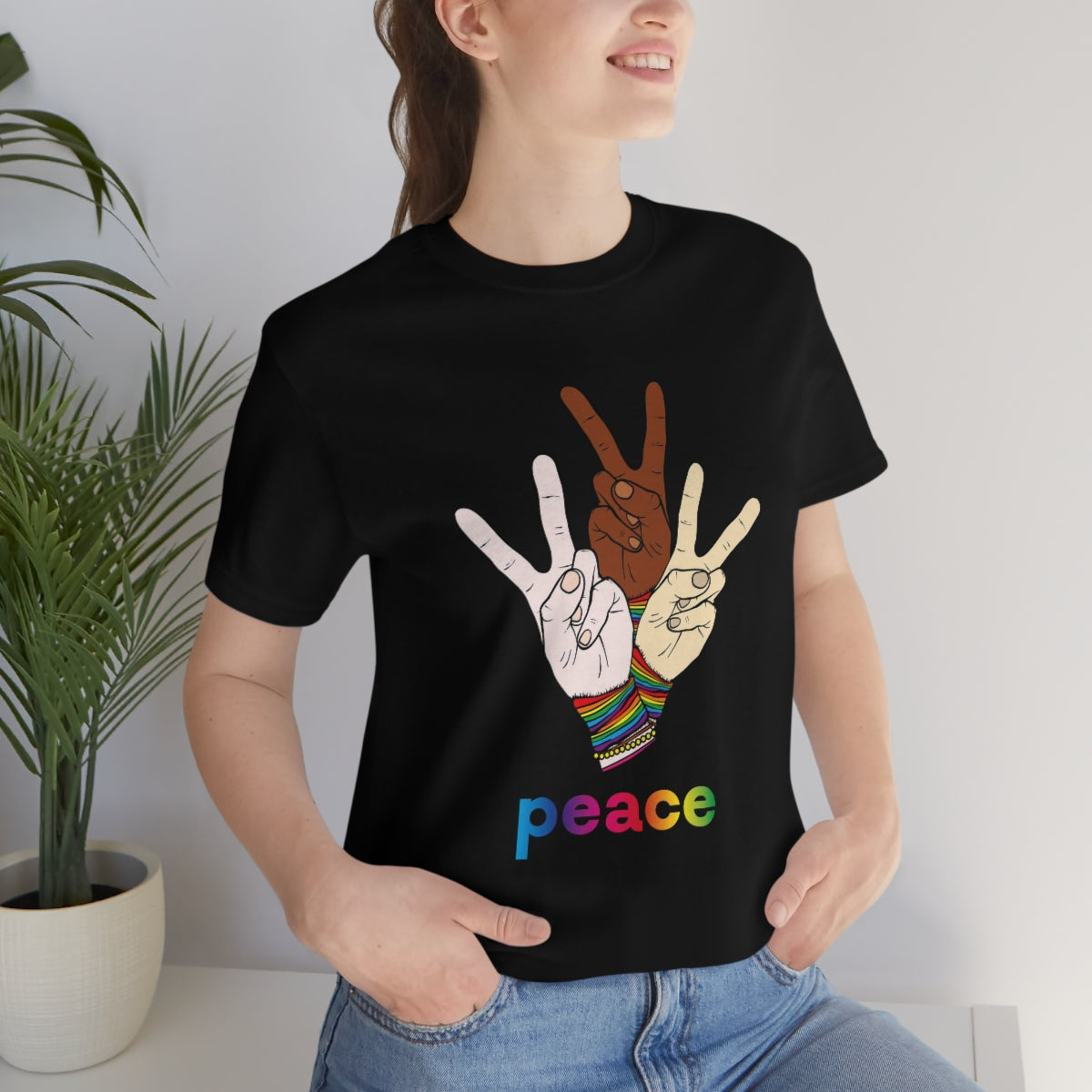 Unisex Jersey Short Sleeve Tee "Peace"